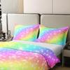 100% Cotton Rainbow Stripe Starry Sky Duvet Cover Set, 200 x 200 cm view 4