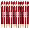 Jolis Papiers 2-in-1 Personalized Ballpoint Pens with Logo, 75-Piece Bordeaux Copper Edition view 2