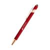 Jolis Papiers 2-in-1 Personalized Ballpoint Pens with Logo, 75-Piece Bordeaux Copper Edition view 3