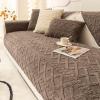 YWQJL Flannel Sofa Cover for L-Shaped Sectional, Non-Slip Sofa Protector, #2 90 x 120 cm view 1