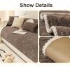 YWQJL Flannel Sofa Cover for L-Shaped Sectional, Non-Slip Sofa Protector, #2 90 x 120 cm view 3