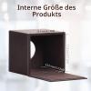 XNONE Square Leather Tissue Box Cover, Brown view 3