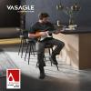 VASAGLE Bar Stools, Set of 2, Faux Leather, 101.3 cm High, Easy Assembly view 4