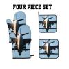 Airplane-Print Oven Mitts and Pot Holders, 4-Piece Set view 2