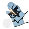 Airplane-Print Oven Mitts and Pot Holders, 4-Piece Set view 4