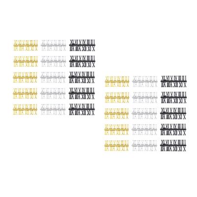 Warmhm 30-Piece Wall Clock Numeral Set with Roman and Arabic Numbers