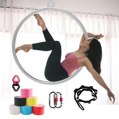 Aerial Ring Lyra Hoop Set, Single-Point Stainless Steel Hoop, 80–100 cm