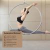 Aerial Ring Lyra Hoop Set, Single-Point Stainless Steel Hoop, 80–100 cm view 3