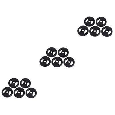 UKCOCO 15-Piece Vinyl Record Adapters for Turntables, Black