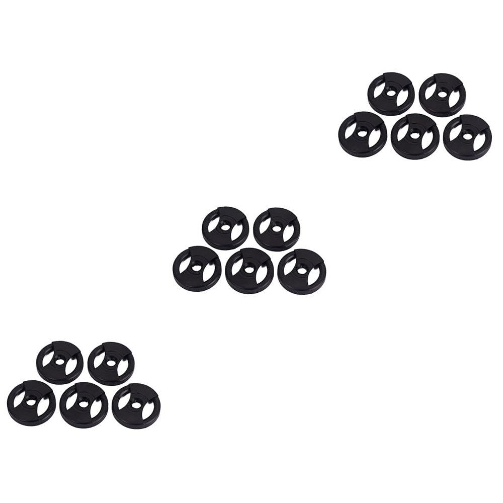UKCOCO 15-Piece Vinyl Record Adapters for Turntables, Black