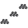 UKCOCO 15-Piece Vinyl Record Adapters for Turntables, Black view 1