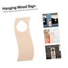 Unfinished Wooden Door Knob Sign for DIY view 3