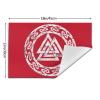 NIBABAEU Woven Placemats, Viking Valknut Odin Symbol, Heat-Resistant, 30 x 45 cm, 4-Piece Set view 3