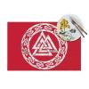 NIBABAEU Woven Placemats, Viking Valknut Odin Symbol, Heat-Resistant, 30 x 45 cm, 4-Piece Set view 4