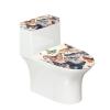 NETILGEN Toilet Lid and Tank Covers, 2-Piece Set, Butterfly Beige view 1