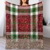 Christmas Blanket, Ultra-Soft Microfleece Blanket, Soft and Warm, Digitally Printed Flannel Blanket, Christmas or Birthday Gift, 100 x 130 cm view 1