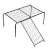 Chicken Platform with Ladder for Small Birds, Black Iron view 1