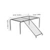 Chicken Platform with Ladder for Small Birds, Black Iron view 2
