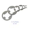 SeroNi 304 Stainless Steel E-Type Clip Retaining Ring for Shaft Bearings, M3–M8, M10, M15, 50 Pieces view 3