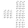 Ciieeo 120-Piece Transparent Self-Adhesive Spring Clips for Posters and Name Badges view 1