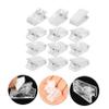 Ciieeo 120-Piece Transparent Self-Adhesive Spring Clips for Posters and Name Badges view 2
