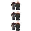 Toddmomy 3-Pair Outdoor Fitness Training Half-Finger Gloves with Wrist Support, Non-Slip, Orange view 1