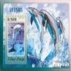 Prophila Collection São Tomé and Príncipe Block 1038, 2014 Dolphins, MNH view 1