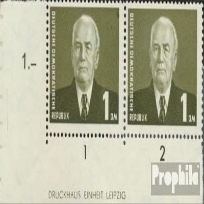 Prophila Collection DDR 342DZ with Printer's Mark, MNH, 1953 President Wilhelm Pieck