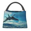 MKNAZ Lunch Bag, Fighter Jet Print, Lightweight and Spacious view 2