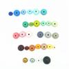 100-Piece Natural Round Wooden Bead Set for Macramé view 3