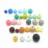100-Piece Natural Round Wooden Bead Set for Macramé view 4