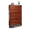 MMOU Narrow Shoe Cabinet with Drawer, 3 Flip Drawers, Space-Saving Shoe Organizer, 70 x 24 x 113 cm (Size: 70 x 17 x 113 cm) view 1