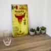 LUCKYLINDE 30 x 20 cm Metal Sign, Margarita Cocktail Recipe Board, Yellow view 2