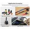 1 m Heat-Shrink Tubing, 2:1 Polyolefin, Gray, 12 mm Diameter view 4