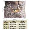 LAMAME White-Tailed Deer Printed Soft Plush Blanket, Four-Season Warm Travel Blanket view 4