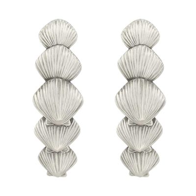 Costello Coastal Shell Drawer Pull (Vertical, 2-Pack) | Artist Pewter Hardware Collection