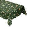 KEVKUS P1203-3 Green Christmas Gingerbread Man Oilcloth Tablecloth, Rectangular/Round/Oval, 120 x 120 cm, Raw Edge view 2