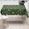 KEVKUS P1203-3 Green Christmas Gingerbread Man Oilcloth Tablecloth, Rectangular/Round/Oval, 120 x 120 cm, Raw Edge view 4
