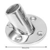 316 Stainless Steel 60° Round Tube Handrail Base, 25 mm view 2