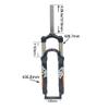 KANGXYSQ MTB Suspension Fork, 26/27.5/29 in, 1-1/8 in, 100 mm Travel, Disc Brake, Cable Guide (Color: A, Size: 27.5 in) view 2