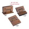 1-Piece 304 Stainless Steel Frameless Glass Door Hinge, 180° view 2