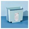 HASMI 2.3-Gallon Foldable Hanging Trash Can, Blue view 1