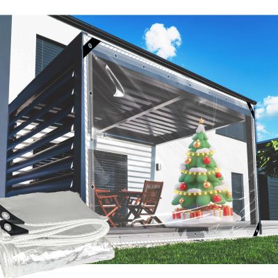 1 x 2.9 m Transparent 0.35 mm PVC Tarp