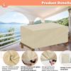 Waterproof Outdoor Furniture Cover, Beige, 180 x 120 x 120 cm view 3