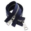 70/90 cm Metal Jacket Zipper, Double Slider Two-Way Zipper, Yellow, 90 cm view 4