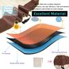 Waterproof, Windproof, Winter-Ready UV-Resistant Garden Furniture Cover, Rectangular 420D Oxford Fabric, Beige/Brown, 190 x 140 x 80 cm view 4