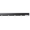 Garesa Profile 160 Single-Track Curtain Rail, Black Aluminum, 180 cm view 1