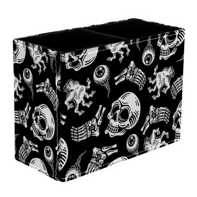 VAPOKF Horror Skull Zombie Hand Pen Holder with 2 Compartments