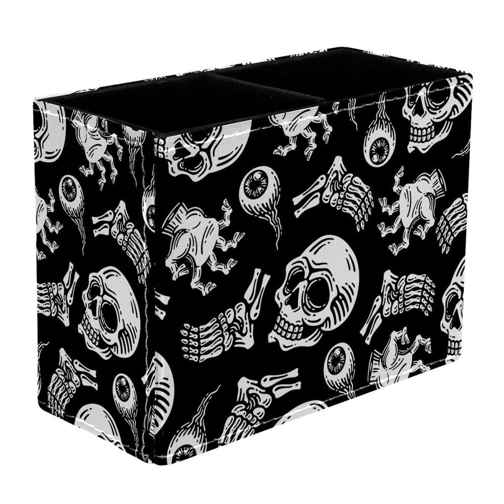 VAPOKF Horror Skull Zombie Hand Pen Holder with 2 Compartments