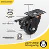 SWAWIS 4-Pack 75 mm Swivel Casters with Brakes for Furniture view 4
